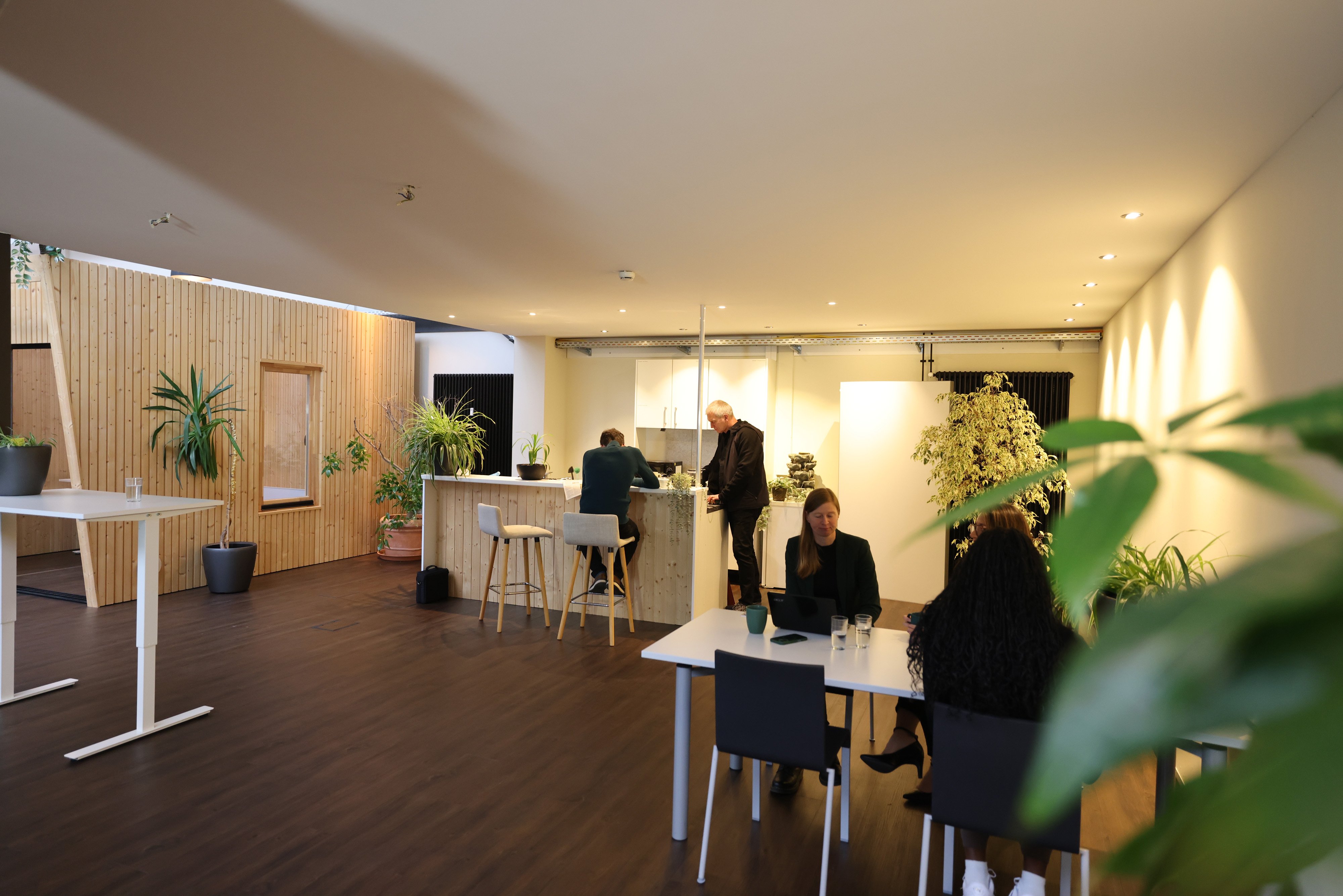 Küche und Aufenthaltsraum im Green Office